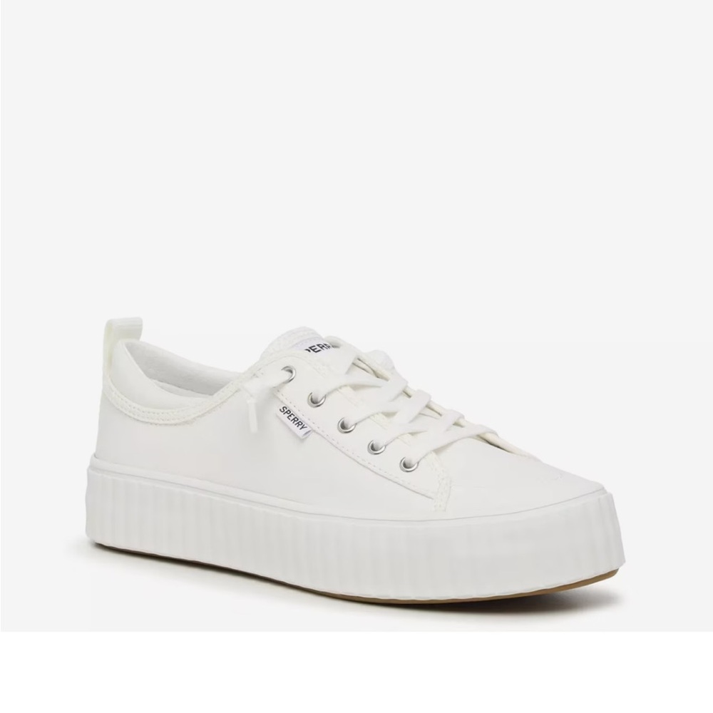 Sperry SeaCycled Pier Wave Off- White Platform Sneaker